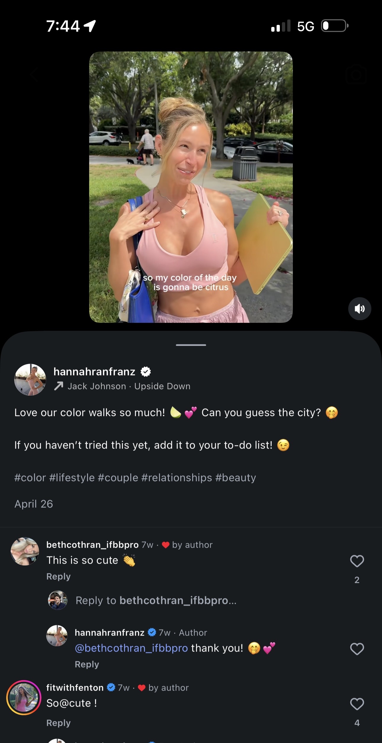 Comments showing authentic audience engagement